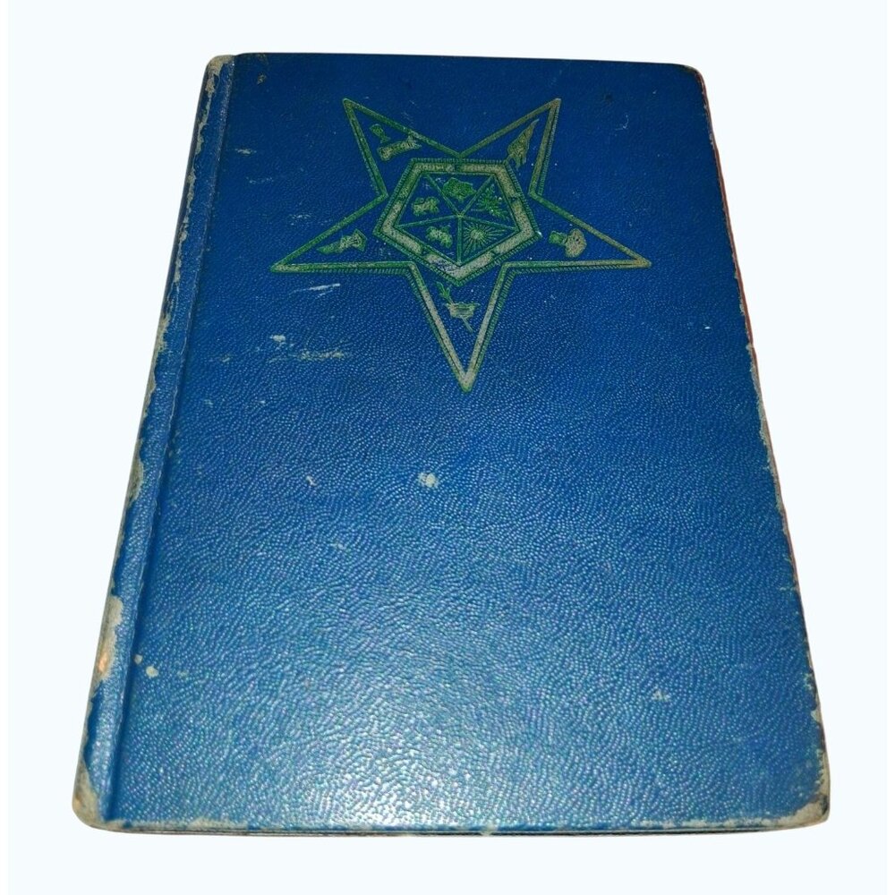 Vintage Masonic Order Eastern Star Blue Hardcover Book
